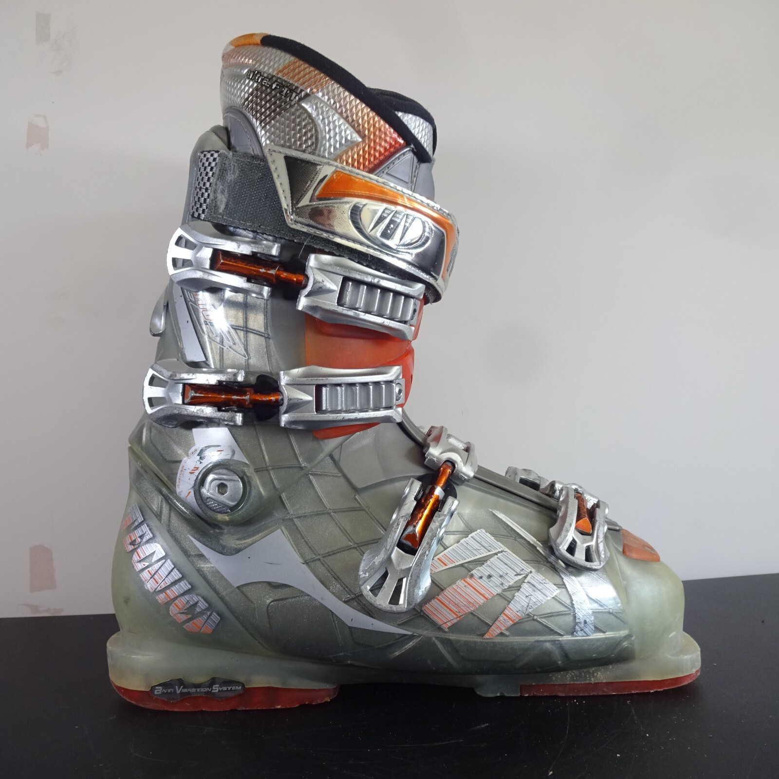 SALOMON Tecnica Scarponi da Sci Uomo Taglia 8 Scarpe da Ginnastica Clip Sci Argento Diablo