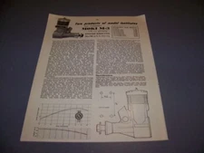 MOKI M-3 (5.96 CC) AIRCRAFT R/C ENGINE..1-VIEWS/GRAPHS/SPECS (679P)