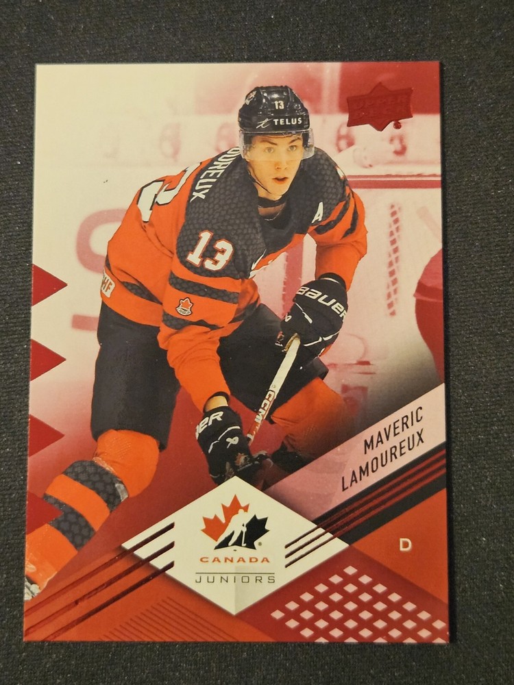 2024 UD Team Canada Maveric Lamoureux Red Foilboard Parallel