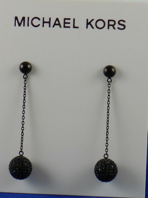 michael kors black earrings