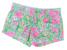 Lilly Pulitzer The Walsh Shorts Womens Size 0 FLamingo