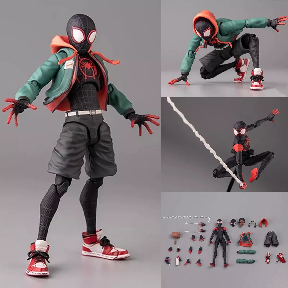 Spider-Man Into the Spider-Verse Miles Action Figure SV-Action KO Ver. Box  Set