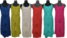 Deal 10pc Women Hippie Gypsy Casual Maxi Tunic Sundress Bohemian beach Dress