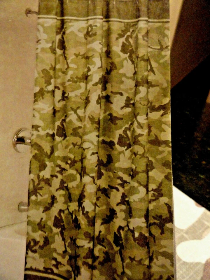 Bacova камуфляж лес камуфляж ткани душа занавески желтовато-коричневый коричневый зеленый охоты - Изображение 3 из 4