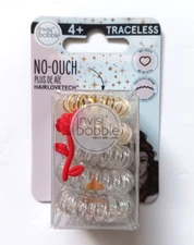 INVISIBOBBLE Disney Princess Belle No-Ouch Traceless Hair Rings (5 qty) - NEW!!