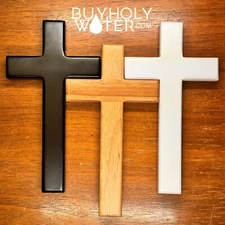 3x Blessed Holy Trinity Wooden Cross Crucifix Pray Religious Catholic Christian!