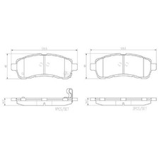 Satz Bremsbeläge Bremsklötze vorne für Mazda 2 DE | 24287748