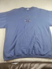 J. America Womens Sweatshirt  Beckenridge Ski Colorado Purple M Made In USA 100%