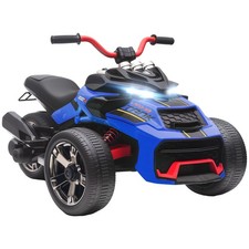 Image of AIYAPLAY 12V Kids Electric Ride On Car, Battery Powered Ride On ATV, Blue