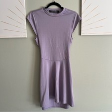 Silence + Noise Women’s Lavender Backless Mini Dress Size Medium