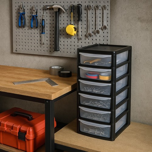 A4 PLASTIC STORAGE DRAWERS DRAW TOWER UNIT OFFICE DESKTOP TABLETOP HOME SCHOOL - Picture 25 of 36