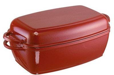 Schulte-Ufer Multibräter Rustika, Bräter, Schmortopf, Gusseisen, 40x21 cm, 5 L