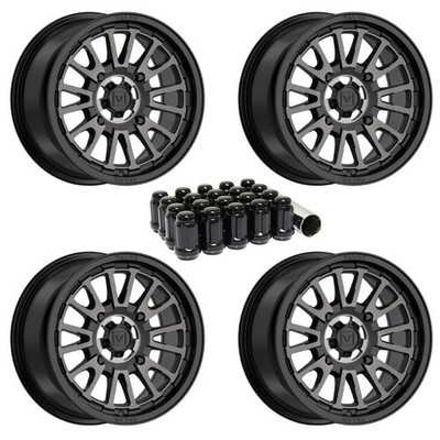 Valor Offroad Dark Tint V14 UTV Wheel - 15x7 / +20mm (5+2) / 4x137 - 4 Pack