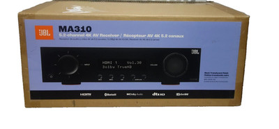 JBL MA310 5.2-channel 4K A/V Receiver Black 50W 5.2ch Bluetooth HDR 4K Ultra HD