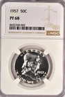 1957 Franklin Half Dollar Proof NGC PF 68 PR Gem Silver Coin 50C