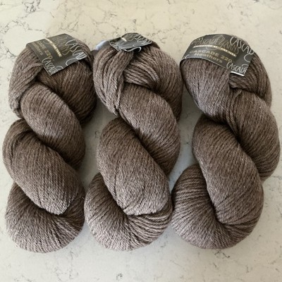 Cascade 220 Yarn Peruvian Highland Wool 3.5 oz 3 Skeins Heather Brown