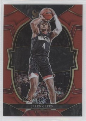 2022-23 Panini Select Concourse Red Prizm 91/199 Jalen Green #52 3hd