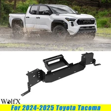 Front Bumper Winch Plate Mount For 2024-2025 Toyota Tacoma Texture Winch Plate