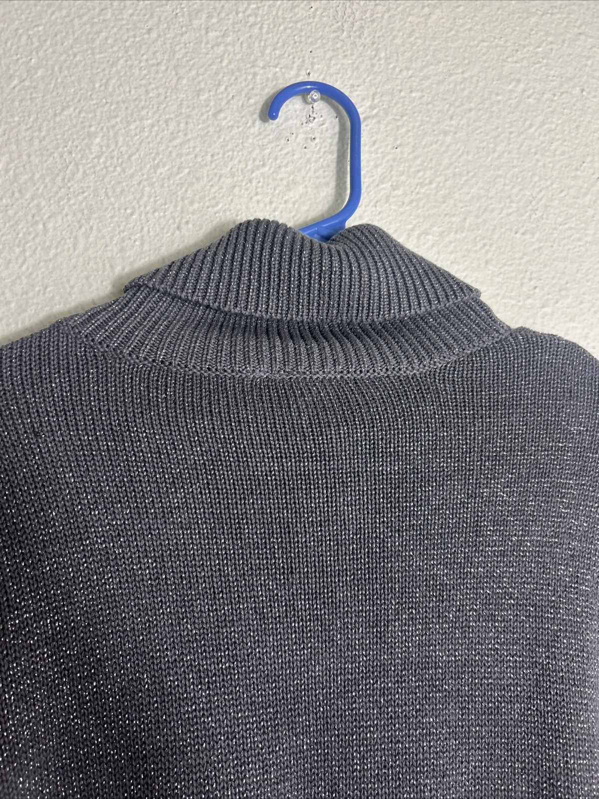 Gap 24/7 Split Hem Turtle Neck Pull Sweater Silve… - image 15