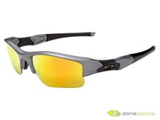 Oakley Flak Jacket XLJ Polarized Sunglasses OO9009-19 Dark Grey/Fire Iridium