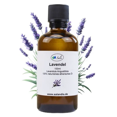 Sala Lavendelöl Mt. Blanc ätherisches Öl naturrein 100 ml Glasflasche - Bild 1 von 4