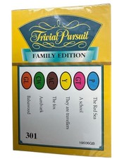 TRIVIAL PURSUIT - Family Edition Cards 301 For Older Players (1995) NEW & SEALED
