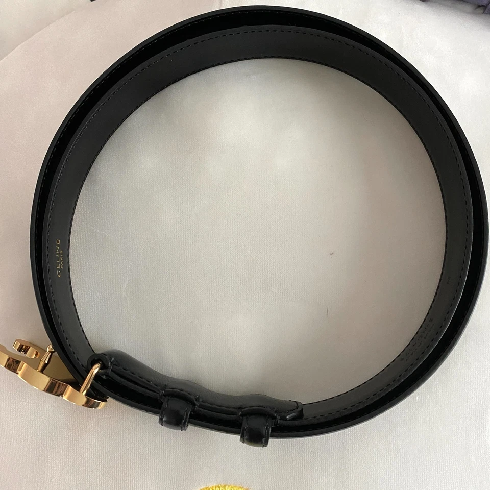 Cinturón Celine Triunfo Mediano Talla 90cm Auténtico Foto 3 de 4