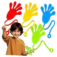 40 Pack Vibrant Sticky Hand Toys - Stretchy Party Favors for Sticky Hands