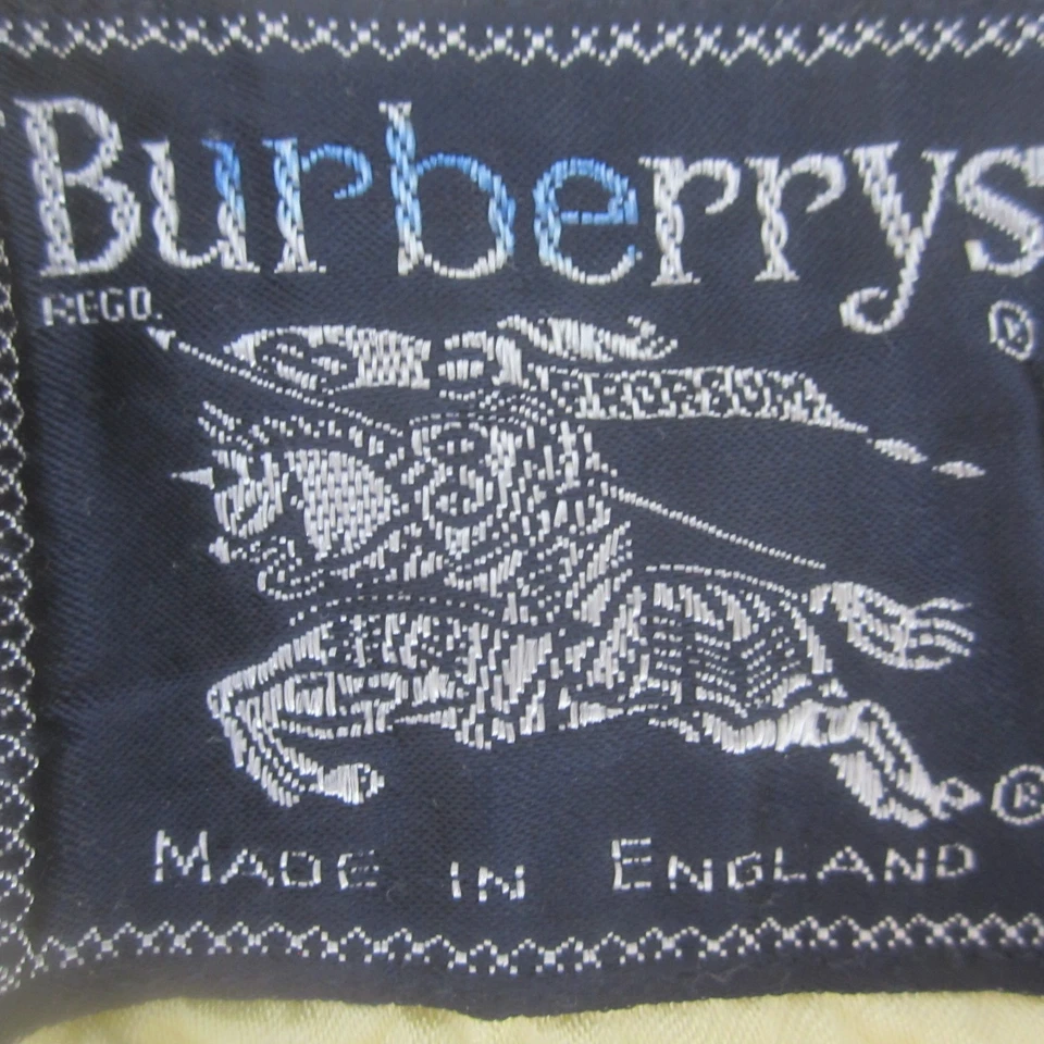 Куртка верхняя мужская Burberry M желтая хлопковая с вискозным воротником сделано в Англии 46 дюймов - Изображение 3 из 4