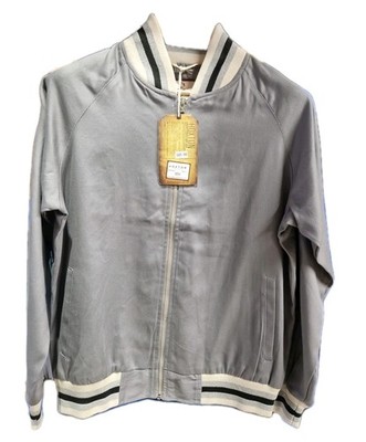 Real Hoxton - PUNK SKA HARRINGTON Jacket - RED SIZE S SMALL - STEEL GREY