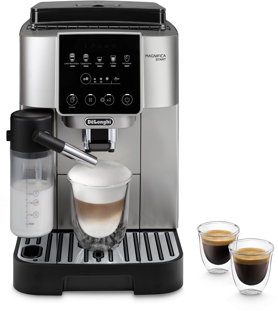 Delonghi Schwarz Kaffeevollautomat "Start Milk Ecam220.80.sb Milchkaraffe Inklusive Perfekter Cappuccino" Für Cremigen Barista-Milchschaum – Auch Für Pflanzliche Alternativen von Baur - Bild 2