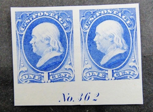 nystamps US Stamp # 206 Mint Proof $700 P # Pair Rare   M20x520