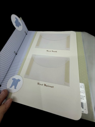 Hallmark First-Year Memory Book Baby Boy Blue – “As Loved As a Baby Can Be” New - Picture 8 of 16