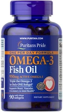 One Per Day Omega-3 Fish Oil 1360 mg (950 mg Active Omega-3)-90 Softgels
