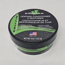 Griffin Leather Conditioner & Restorer 4oz Protects Nourishes For All Colors