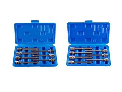 14pc 3/8'' Drive Extra Long Hex Bit Socket Set SAE Standard/MM Metric Professi...