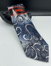 J. GARCIA Men's Silk Tie  Another Butterfly  Grey  NEW MSRP: 40.00