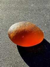 "REAL" Surf-Tumbled Amber True Gem Seaglass Pendant Pc. JQ