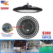 10Pack 300W UFO Led High Bay Light 30000 Lm Industrial Commercial Warehouse Barn