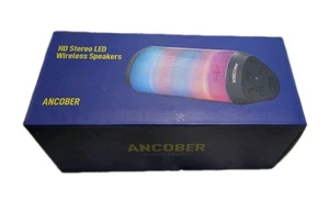 Ancober HD Bluetooth Speaker - Bright RGB - Portable - Water Resistant IPX4 (G1