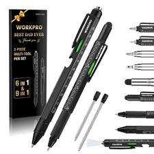 WORKPRO Father  s Day Gifts for Men, 9 Functions Multi-tool Pen Set, Birthday...