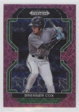 2022 Panini Prizm Draft Picks Neon Pink Velocity Prizm Brenner Cox #PDP111 0o1d