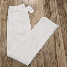 Mother Denim The Rascal NWT Sample 2014 Glass Slipper White Jeans Womens 30x33