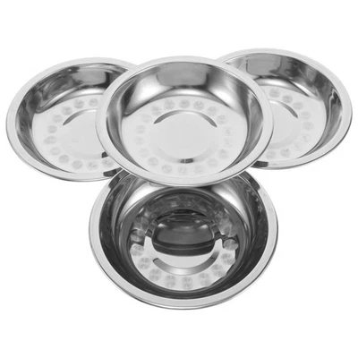 4 Pcs Stainless Steel Non Magnetic Weighing Pans For Laboratory Scale Balances - Image 1 of 4