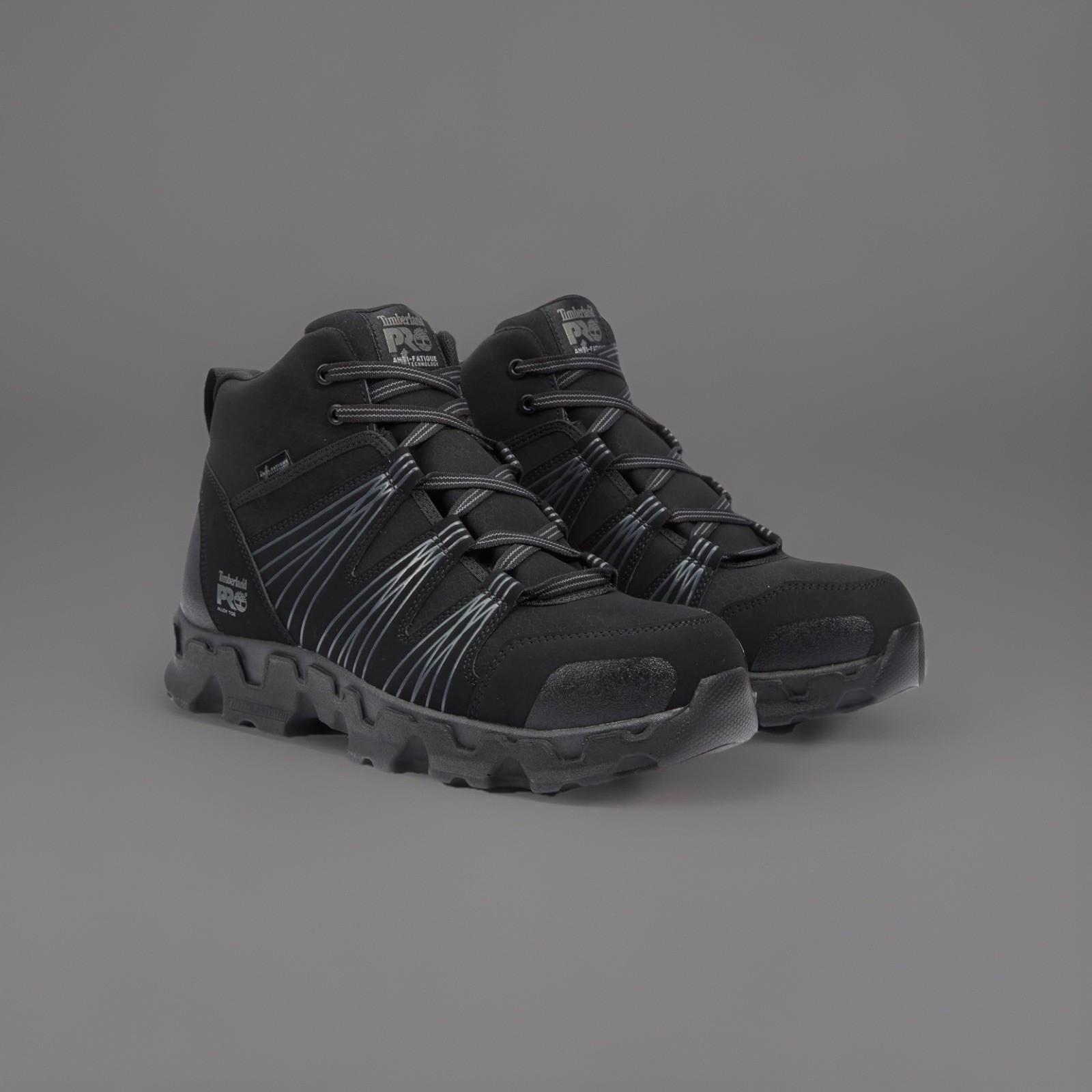 Timberland PRO Men's Powertrain Mid ESD Alloy Toe Black Hiker TB0A11QF  11.5 NEW image 2