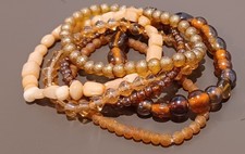 Brown 6 Piece Stretch Bead Bracelets