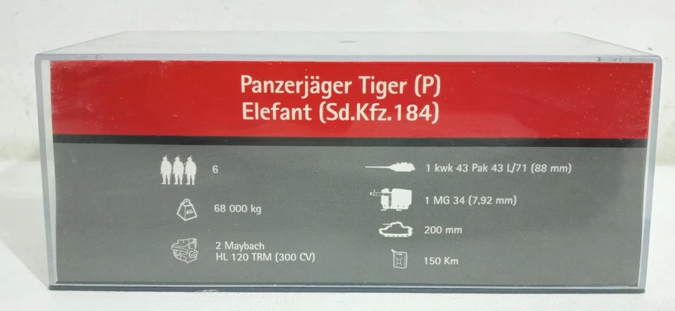 I103920 DE AGOSTINI 1/72 - Panzerjager Tiger Elefant Sd.Kfz. 184 - 1944 - Immagine 3 di 4