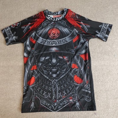 Ronin Brand Shirt Small Black Samurai Koi Fish Blackout Brother