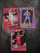 Jalen Green RC, Josh Giddey RC, Nikola Jokic Donruss Pink Laser