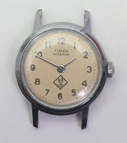 Vtg 1950's Cub Scout Watch Timex BSA Boy RUNS GREAT